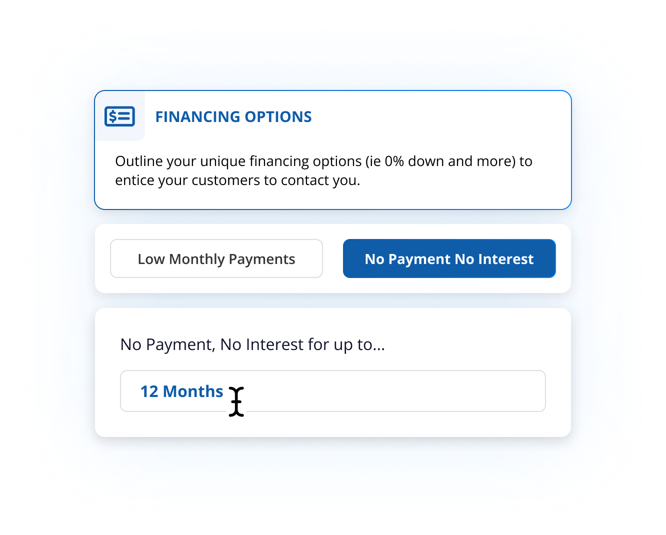 Finance options in PSAI